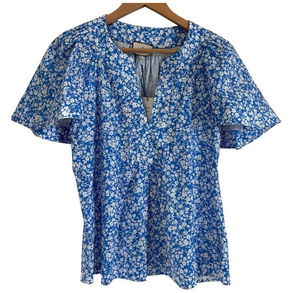 TUCKERNUCK CAMERAN EUBANKS WIMBERLY Blooms on Broad Finley Flutter Top Size XS - Picture 3 of 11